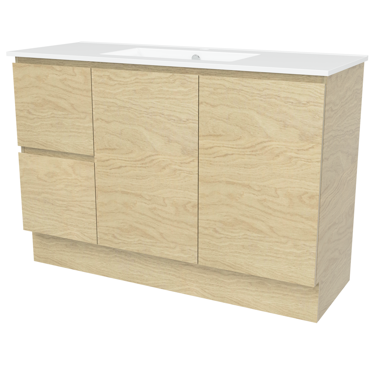 Nevada Vanity 1200mm Centre Bowl Alpha Top Floor standing (NEV-V-1200-C-APH-F)