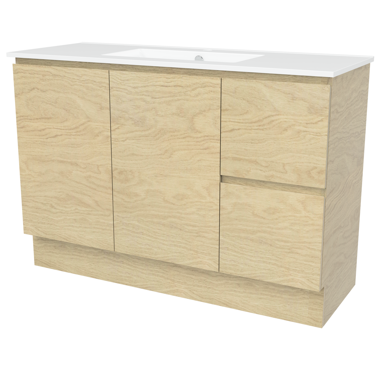 Nevada Vanity 1200mm Centre Bowl Alpha Top Floor standing (NEV-V-1200-C-APH-F)
