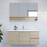 Nevada Vanity 1200mm Centre Bowl Alpha Top Wall hung (NEV-V-1200-C-APH-W)