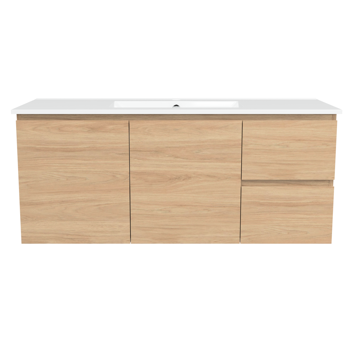 Nevada Vanity 1200mm Centre Bowl Alpha Top Wall hung (NEV-V-1200-C-APH-W)