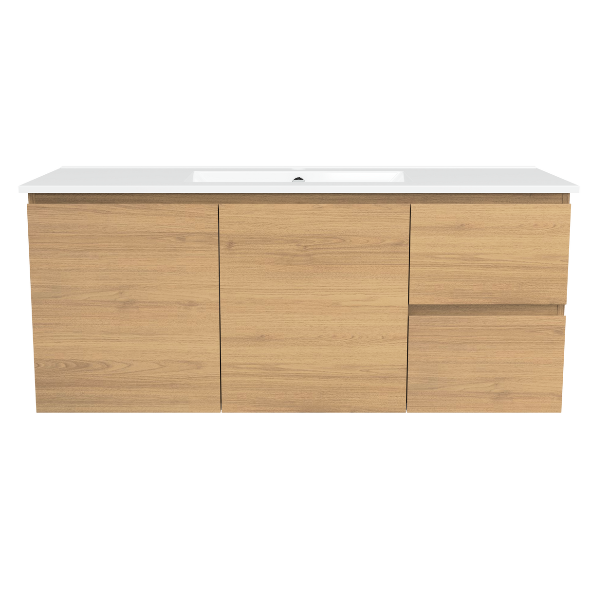 Nevada Vanity 1200mm Centre Bowl Alpha Top Wall hung (NEV-V-1200-C-APH-W)