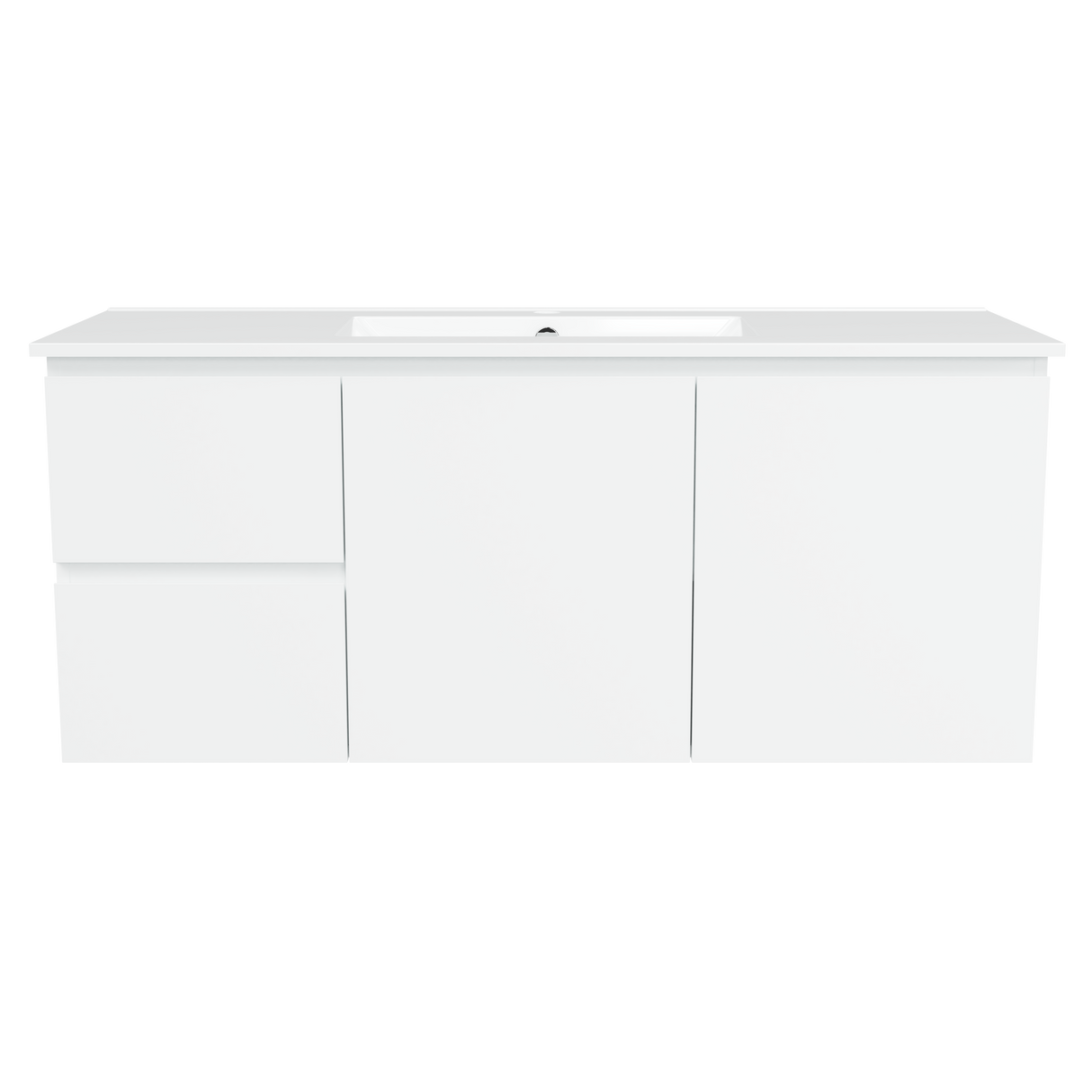 Nevada Vanity 1200mm Centre Bowl Alpha Top Wall hung (NEV-V-1200-C-APH-W)