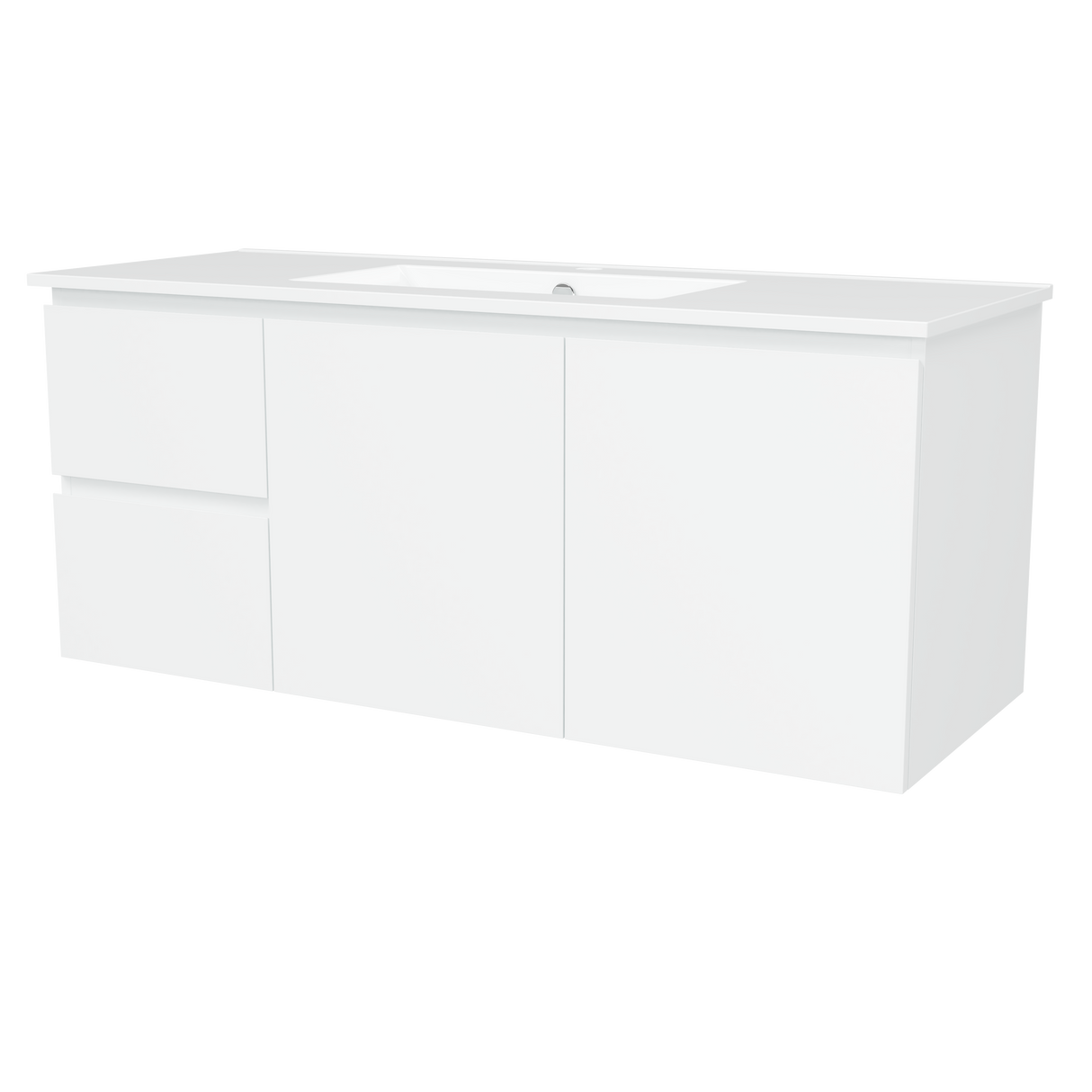 Nevada Vanity 1200mm Centre Bowl Alpha Top Wall hung (NEV-V-1200-C-APH-W)