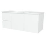 Nevada Vanity 1200mm Centre Bowl Alpha Top Wall hung (NEV-V-1200-C-APH-W)