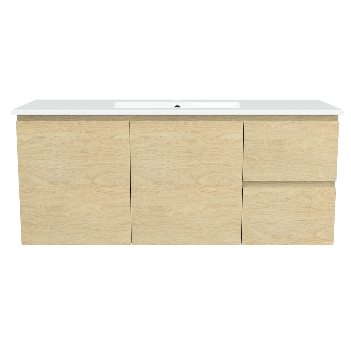 Nevada Vanity 1200mm Centre Bowl Alpha Top Wall hung (NEV-V-1200-C-APH-W)