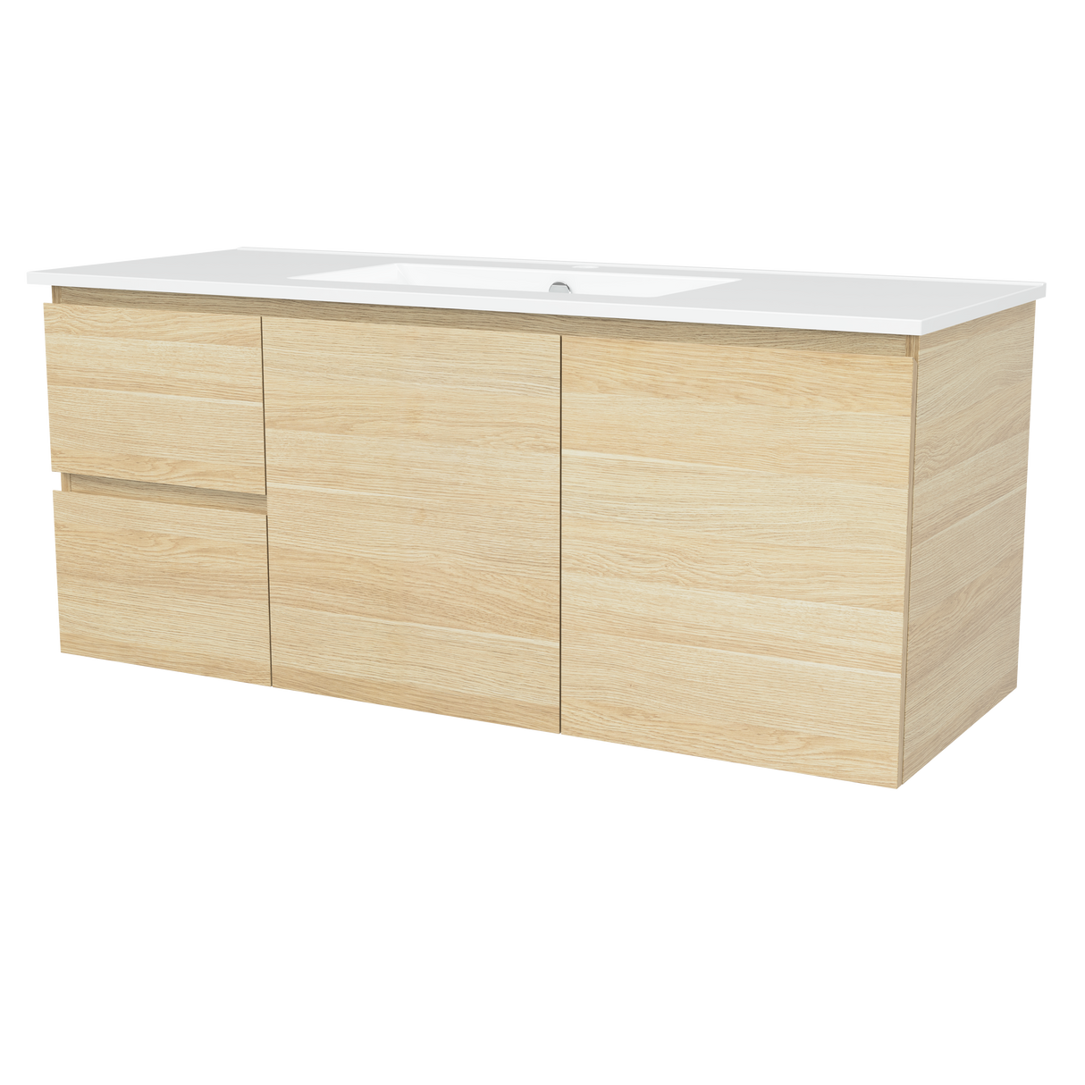Nevada Vanity 1200mm Centre Bowl Alpha Top Wall hung (NEV-V-1200-C-APH-W)