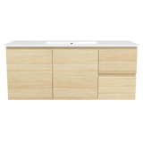 Nevada Vanity 1200mm Centre Bowl Alpha Top Wall hung (NEV-V-1200-C-APH-W)