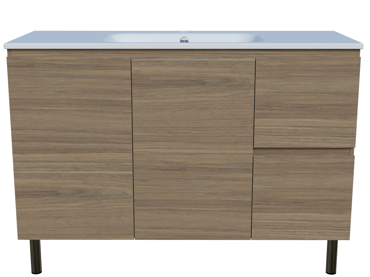 Nevada Vanity 1200mm Centre Bowl Haven Top On Legs (NEV-V-1200-C-HVN-L)