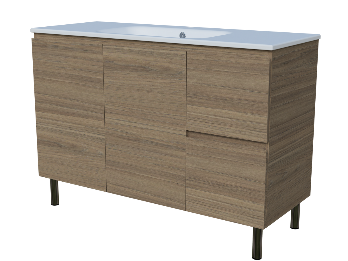Nevada Vanity 1200mm Centre Bowl Haven Top On Legs (NEV-V-1200-C-HVN-L)