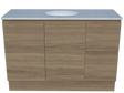 Nevada Vanity 1200mm Centre White Gloss Under Counter Basin SilkSurface Top Floor standing (NEV-V-1200-C-SSU-F)