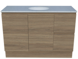 Nevada Vanity 1200mm Centre White Gloss Under Counter Basin SilkSurface Top Floor standing (NEV-V-1200-C-SSU-F)