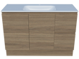 Nevada Vanity 1200mm Centre Bowl Stadium Top Floor standing (NEV-V-1200-C-STD-F)