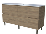 Nevada Vanity 1500mm Centre Bowl Alpha Top On Legs (NEV-V-1500-C-APH-L)