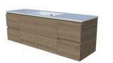 Nevada Vanity 1500mm Centre Bowl Alpha Top Wall hung (NEV-V-1500-C-APH-W)