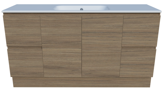 Nevada Vanity 1500mm Centre Bowl Haven Top Floor standing (NEV-V-1500-C-HVN-F)