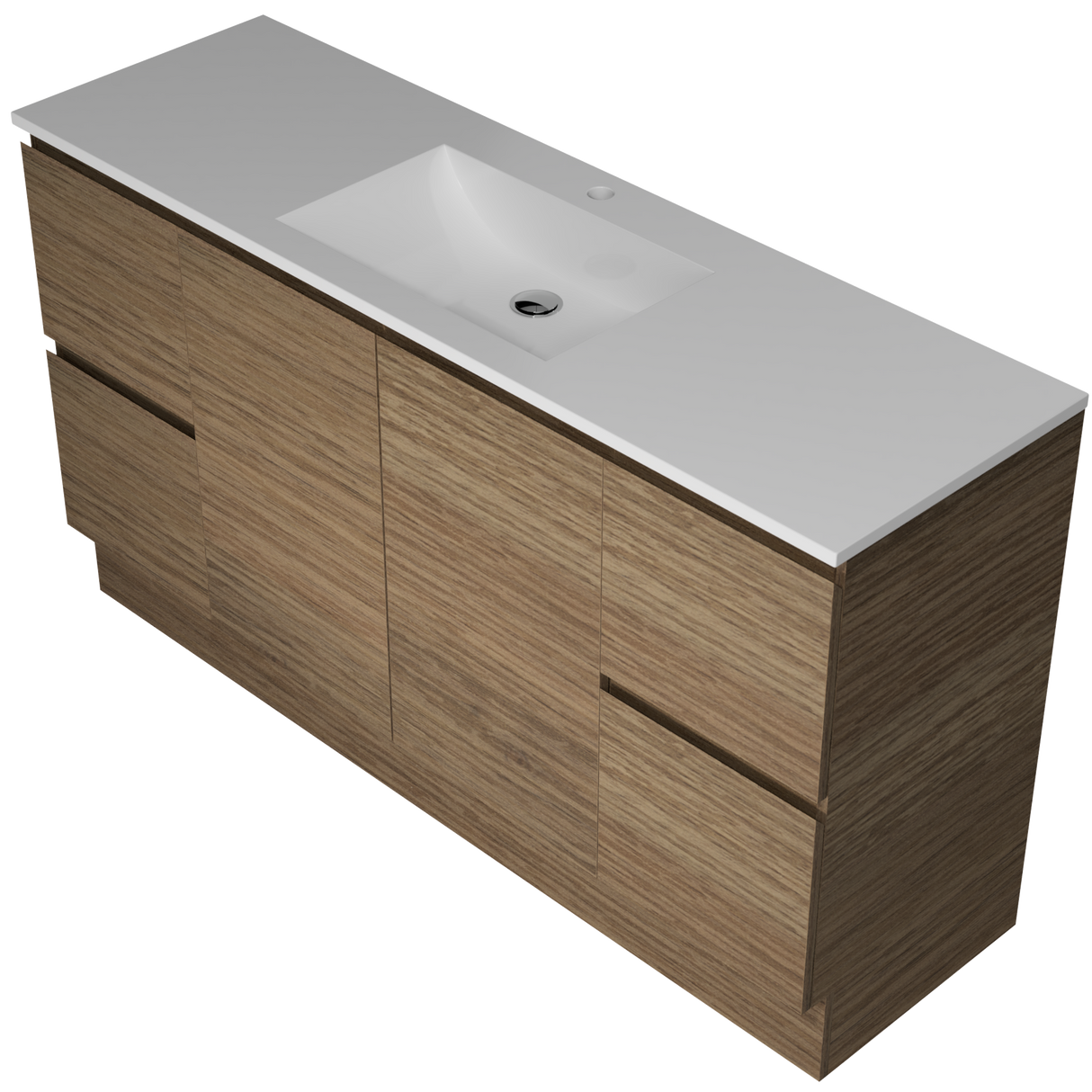 Nevada Vanity 1500mm Centre Bowl Regal Top Floor standing (NEV-V-1500-C-REG-F)