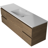 Nevada Vanity 1500mm Centre Bowl Regal Top Wall hung (NEV-V-1500-C-REG-W)