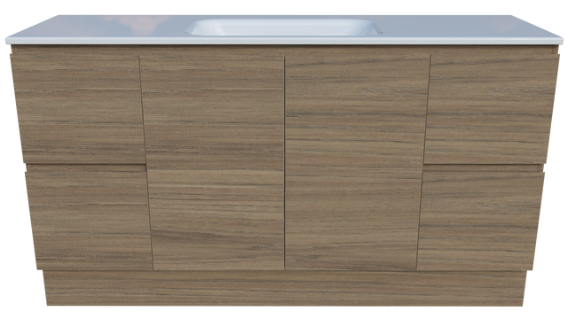 Nevada Vanity 1500mm Centre Bowl Stadium Top Floor standing (NEV-V-1500-C-STD-F)