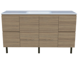 Nevada Vanity 1500mm Centre Bowl Stadium Top On Legs (NEV-V-1500-C-STD-L)
