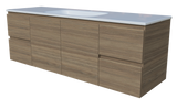 Nevada Vanity 1500mm Centre Bowl Stadium Top Wall hung (NEV-V-1500-C-STD-W)