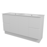 Nevada Vanity 1500mm Double Bowl Alpha Top Floor standing (NEV-V-1500-D-APH-F)