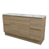 Nevada Vanity 1500mm Double Bowl Alpha Top Floor standing (NEV-V-1500-D-APH-F)
