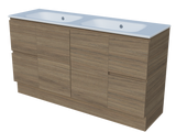 Nevada Vanity 1500mm Double Bowl Haven Top Floor standing (NEV-V-1500-D-HVN-F)
