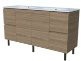 Nevada Vanity 1500mm Double Bowl Haven Top On Legs (NEV-V-1500-D-HVN-L)