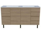 Nevada Vanity 1500mm Double Bowl Regal Top On Legs (NEV-V-1500-D-REG-L)
