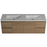 Nevada Vanity 1500mm Double Bowl Regal Top Wall hung (NEV-V-1500-D-REG-W)