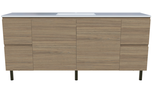 Nevada Vanity 1800mm Centre Bowl Regal Top On Legs (NEV-V-1800-C-REG-L)