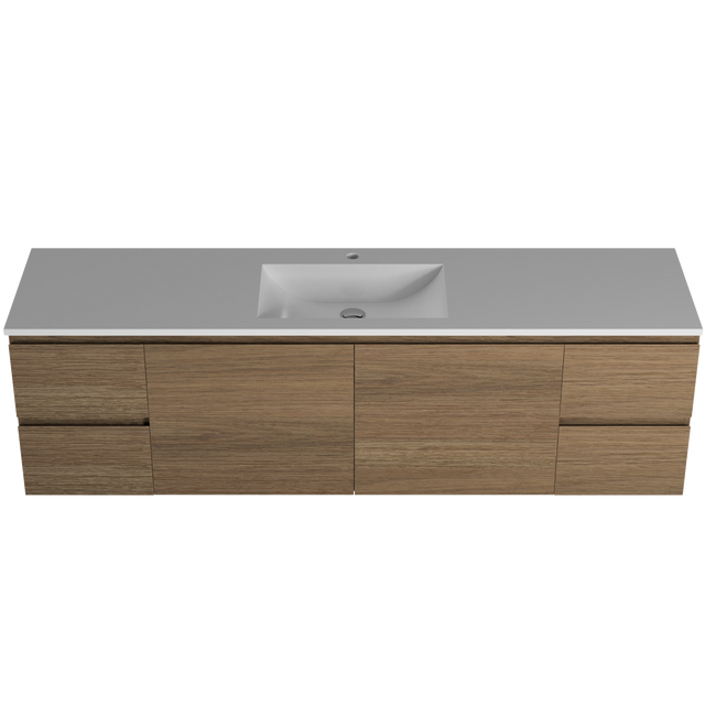 Nevada Vanity 1800mm Centre Bowl Regal Top Wall hung (NEV-V-1800-C-REG-W)