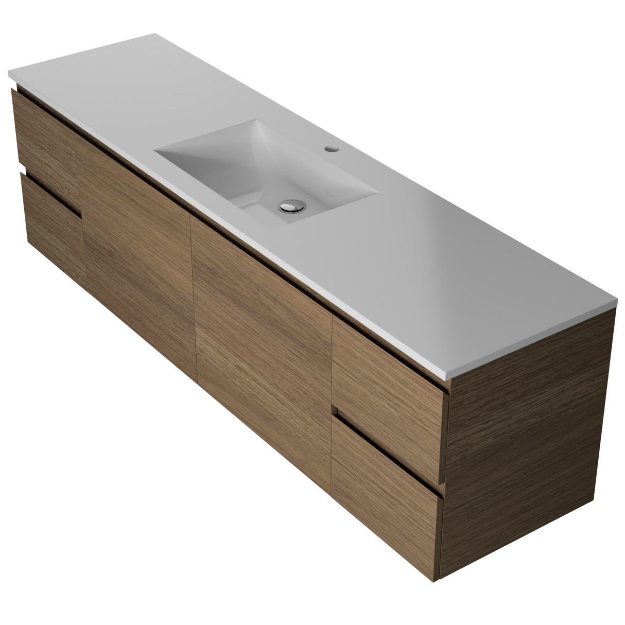 Nevada Vanity 1800mm Centre Bowl Regal Top Wall hung (NEV-V-1800-C-REG-W)
