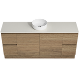 Nevada Vanity 1800mm Centre White Gloss Above Counter Basin SilkSurface Top Floor standing (NEV-V-1800-C-SSA-F)