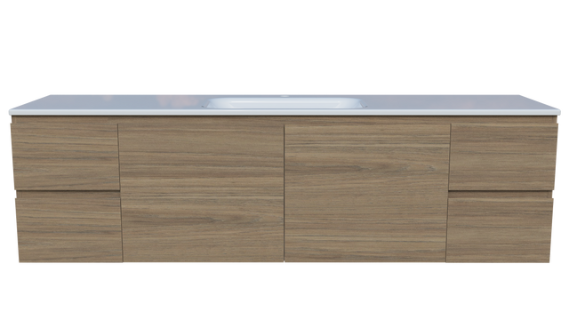 Nevada Vanity 1800mm Centre Bowl Stadium Top Wall hung (NEV-V-1800-C-STD-W)
