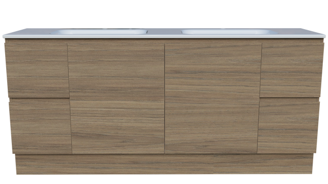 Nevada Vanity 1800mm Double Bowl Stadium Top Floor standing (NEV-V-1800-D-STD-F)