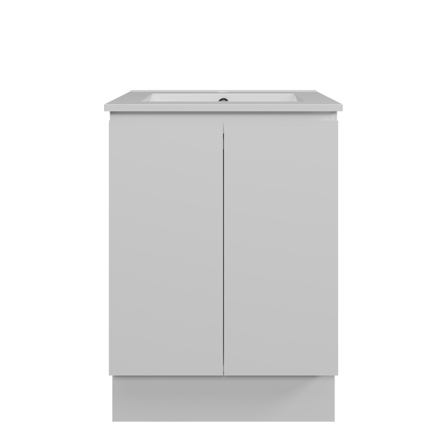 Nevada Vanity 600mm Centre Bowl Alpha Top Floor standing (NEV-V-600-C-APH-F)