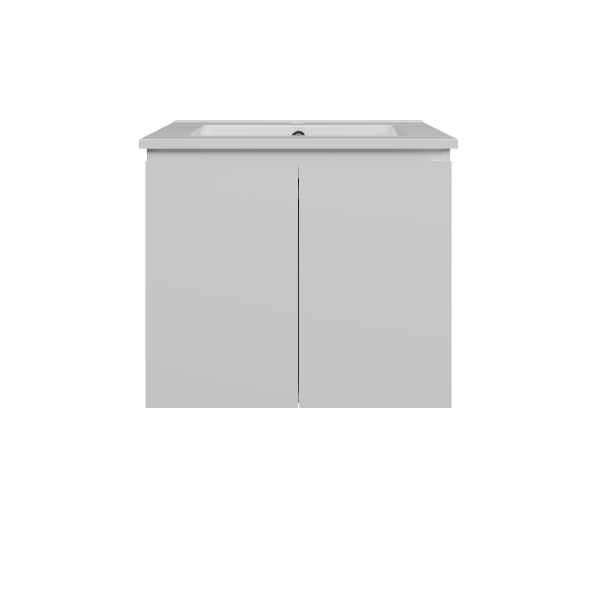 Nevada Vanity 600mm Centre Bowl Alpha Top Wall hung (NEV-V-600-C-APH-W)