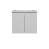 Nevada Vanity 600mm Centre Bowl Alpha Top Wall hung (NEV-V-600-C-APH-W)