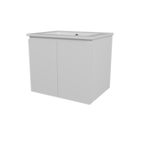 Nevada Vanity 600mm Centre Bowl Alpha Top Wall hung (NEV-V-600-C-APH-W)