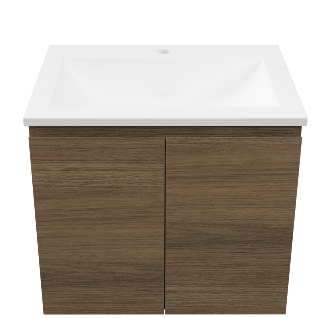 Nevada Vanity 600mm Centre Bowl Regal Top Wall hung (NEV-V-600-C-REG-W)