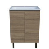 Nevada Vanity 600mm Centre Bowl Stadium Top On Legs (NEV-V-600-C-STD-L)