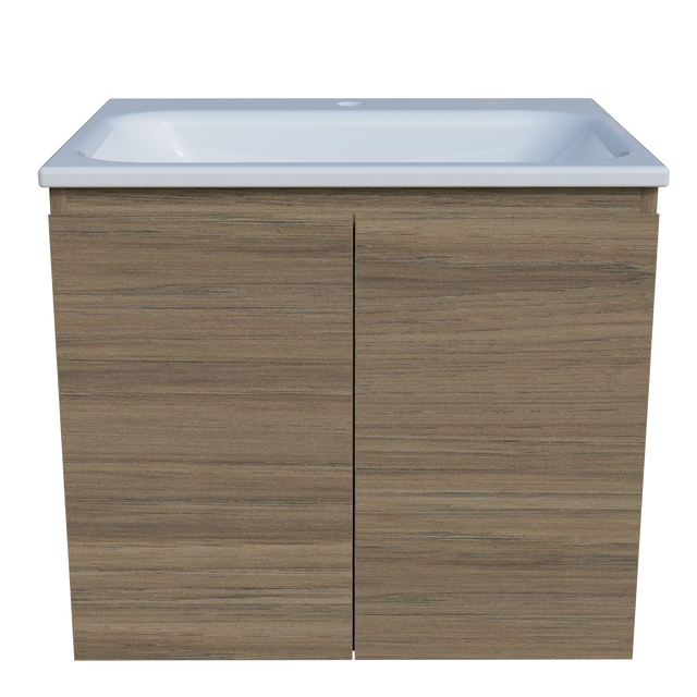 Nevada Vanity 600mm Centre Bowl Stadium Top Wall hung (NEV-V-600-C-STD-W)