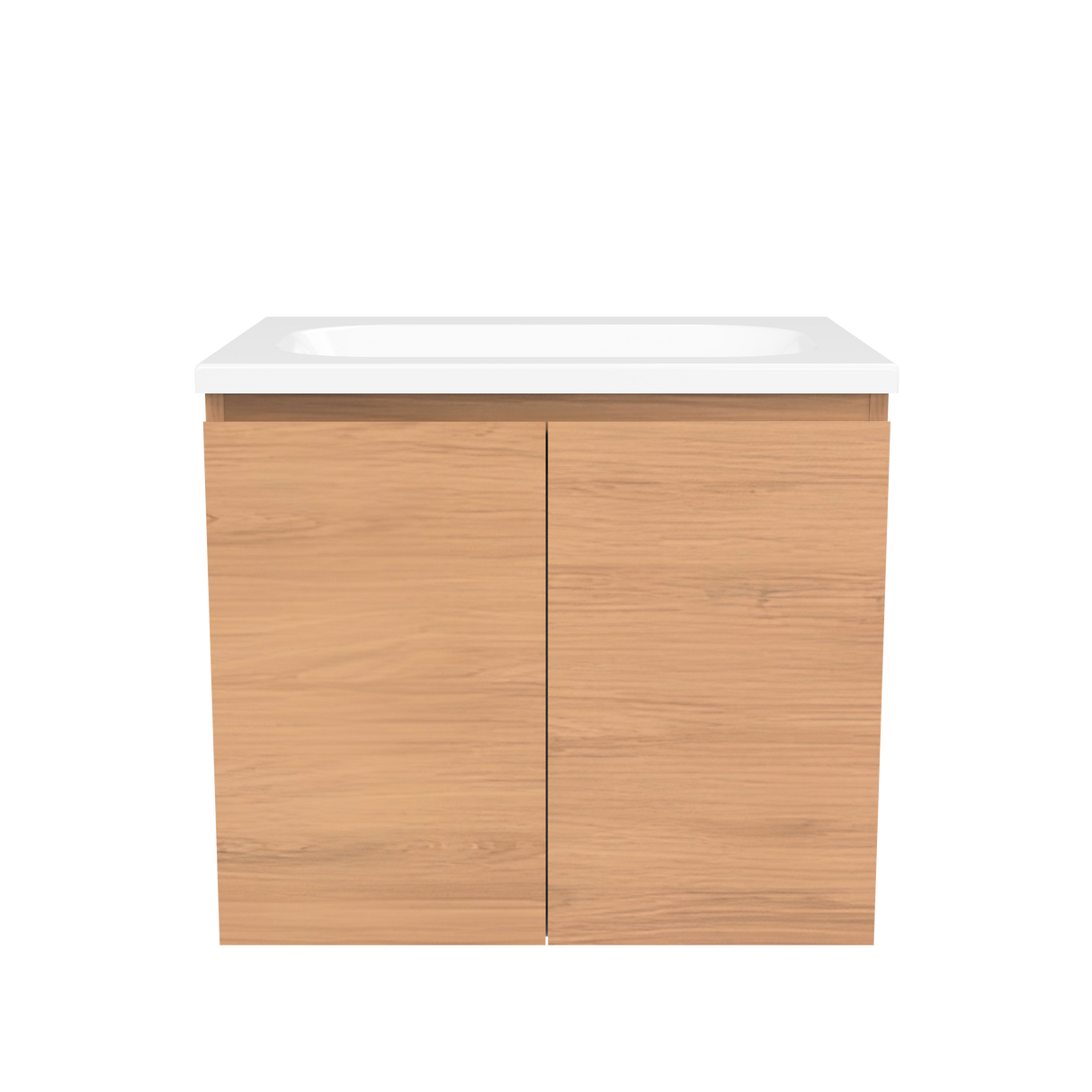 Nevada Vanity 600mm Centre Bowl Stadium Top Wall hung (NEV-V-600-C-STD-W)