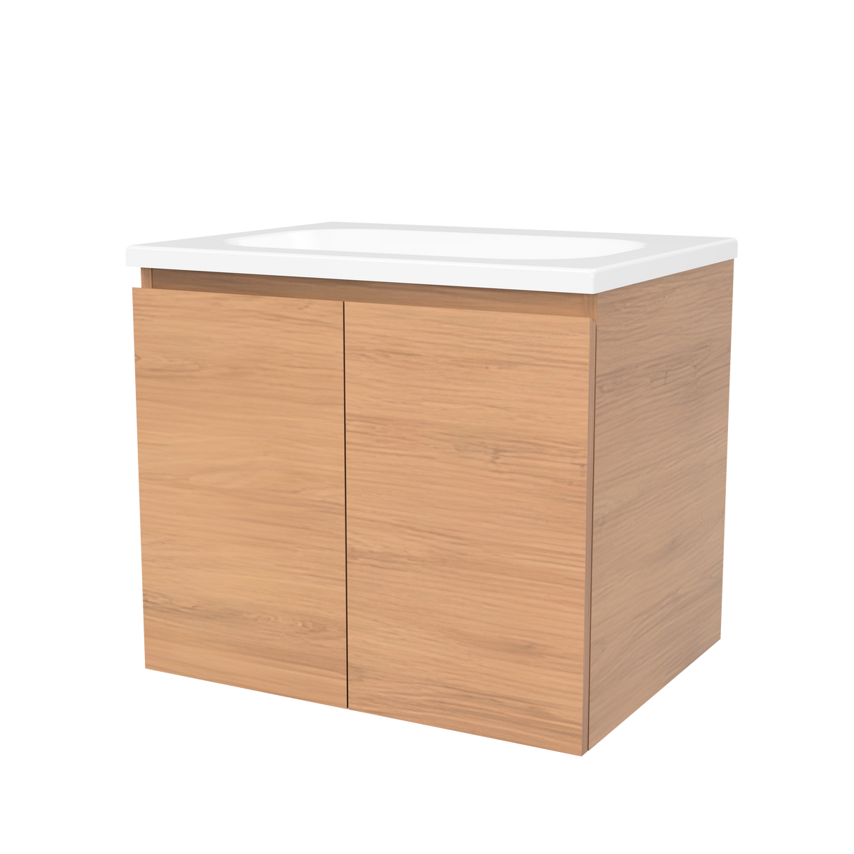 Nevada Vanity 600mm Centre Bowl Stadium Top Wall hung (NEV-V-600-C-STD-W)