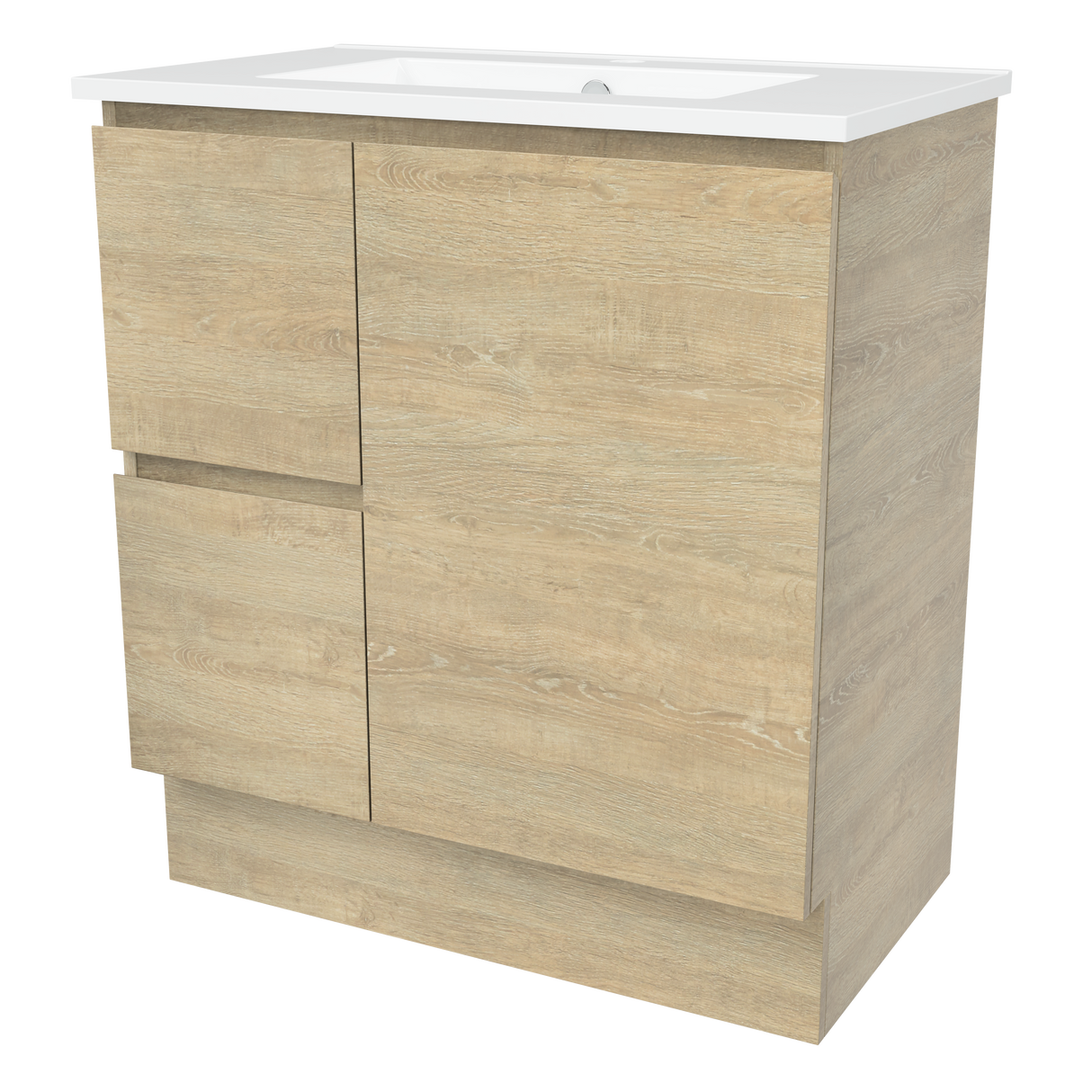 Nevada Vanity 750mm Centre Bowl Alpha Top Floor standing (NEV-V-750-C-APH-F)