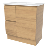Nevada Vanity 750mm Centre Bowl Alpha Top Floor standing (NEV-V-750-C-APH-F)
