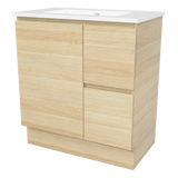 Nevada Vanity 750mm Centre Bowl Alpha Top Floor standing (NEV-V-750-C-APH-F)