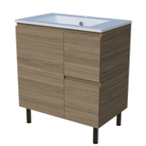 Nevada Vanity 750mm Centre Bowl Alpha Top On Legs (NEV-V-750-C-APH-L)