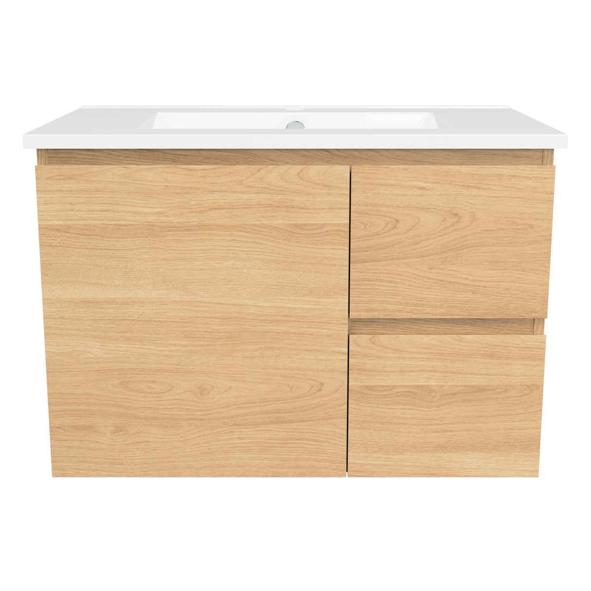 Nevada Vanity 750mm Centre Bowl Alpha Top Wall hung (NEV-V-750-C-APH-W)